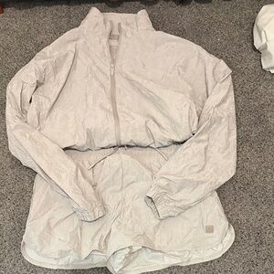 NUUDS Gray Windbreaker Jacket and Shorts Set